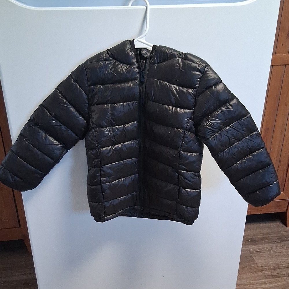 Kids Black Puffer Jacket
